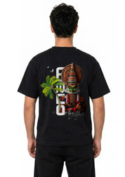 Kerala Kathakali Back Print Oversized Unisex T-Shirt | 100% Cotton | 220 GSM | Premium Oversized Fit