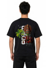 Kerala Kathakali Back Print Oversized Unisex T-Shirt | 100% Cotton | 220 GSM | Premium Oversized Fit