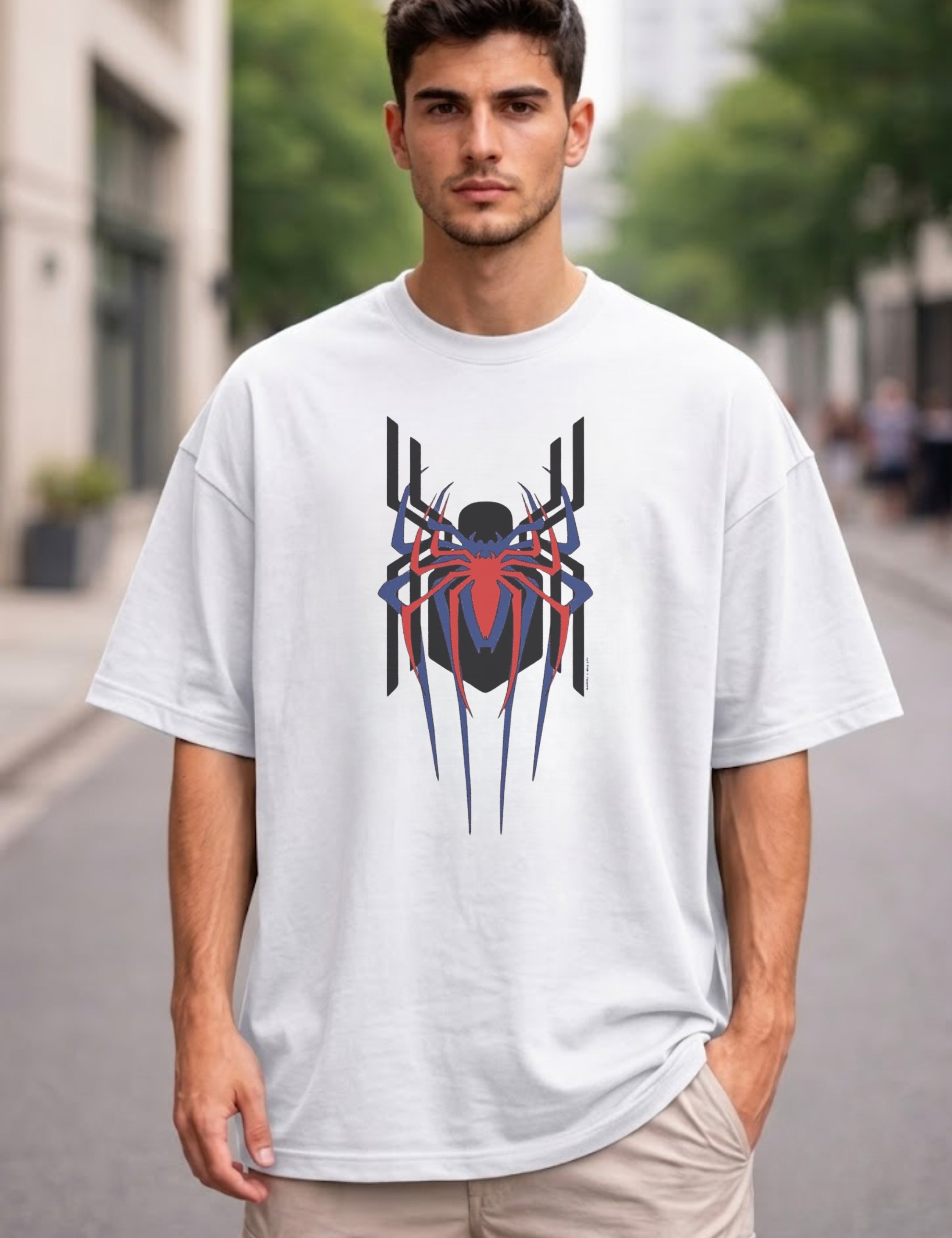 Spider Graphic Oversized Unisex T-Shirt | 100% Cotton | 220 GSM | Premium Streetwear Tee