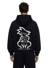 Anime Warrior Silhouette Graphic Printed Hoodie for Men | 350 GSM | Premium Comfort | Casual Streetwear