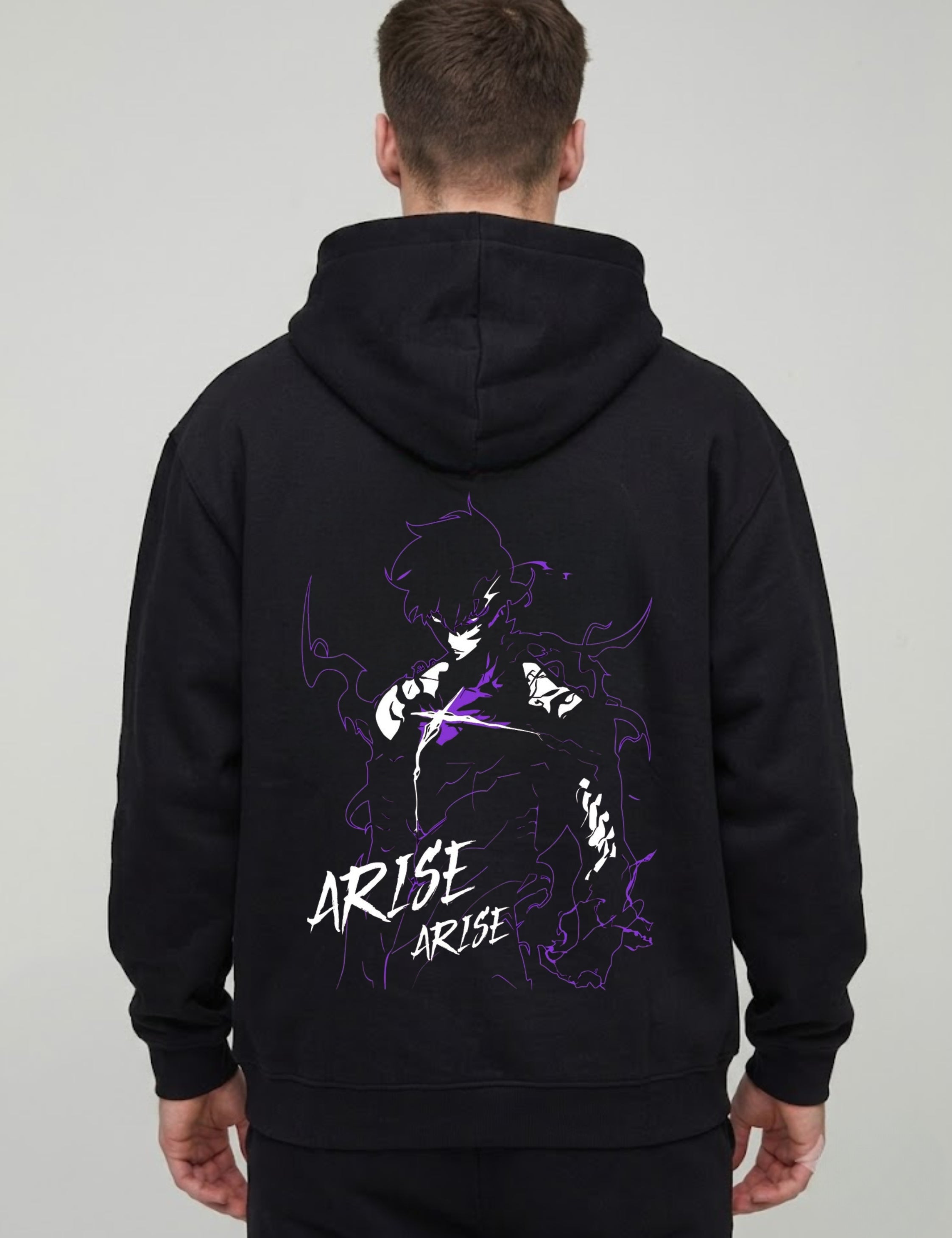 Arise Anime Graphic Printed Hoodie for Men & Women | 350 GSM | Premium Unisex Pullover Hoodie