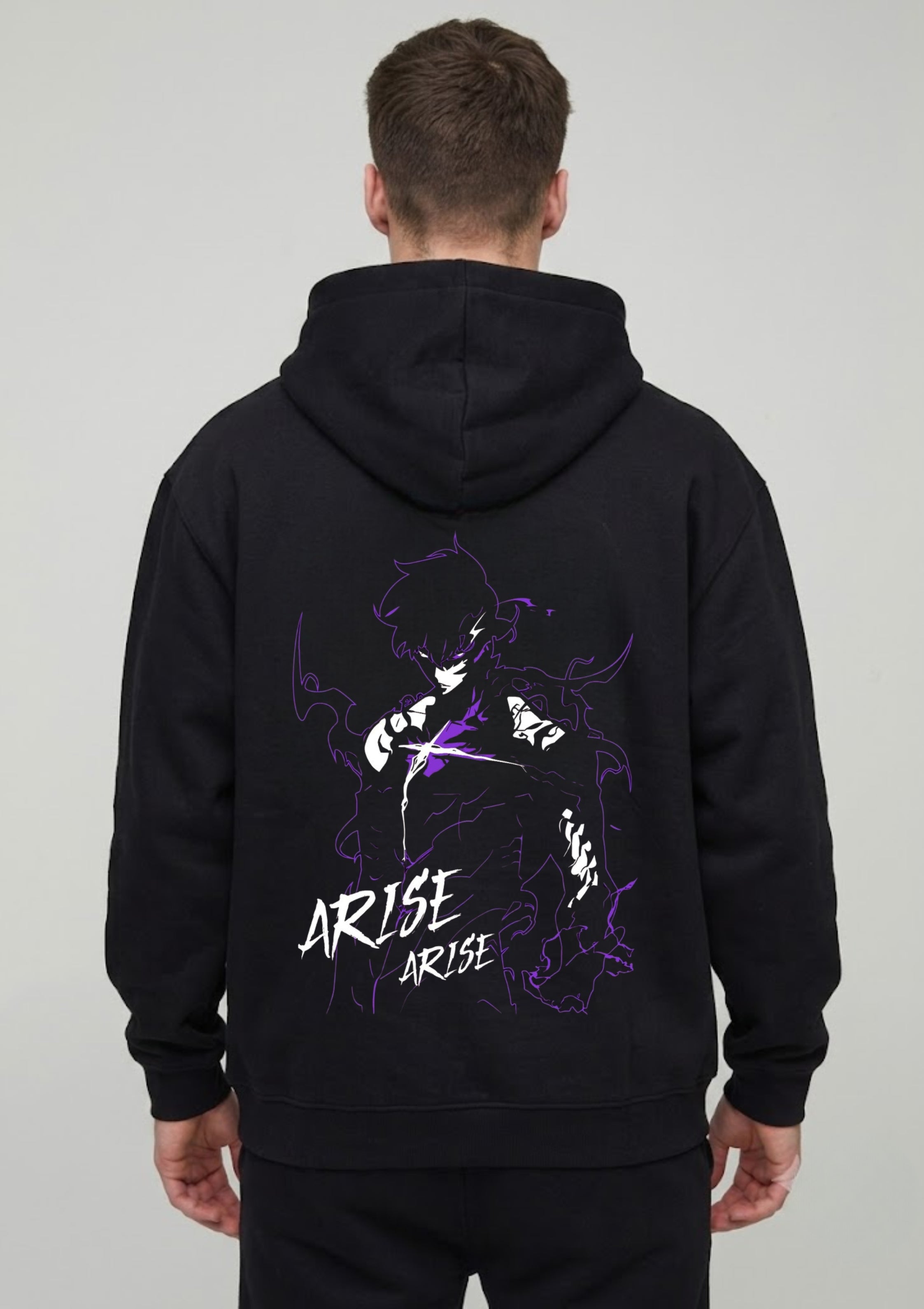 Arise Anime Graphic Printed Hoodie for Men & Women | 350 GSM | Premium Unisex Pullover Hoodie