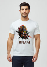 Onam Kathakali Graphic Printed Unisex T-Shirt | 100% Cotton | 180 GSM | Premium Kerala Festival Tee