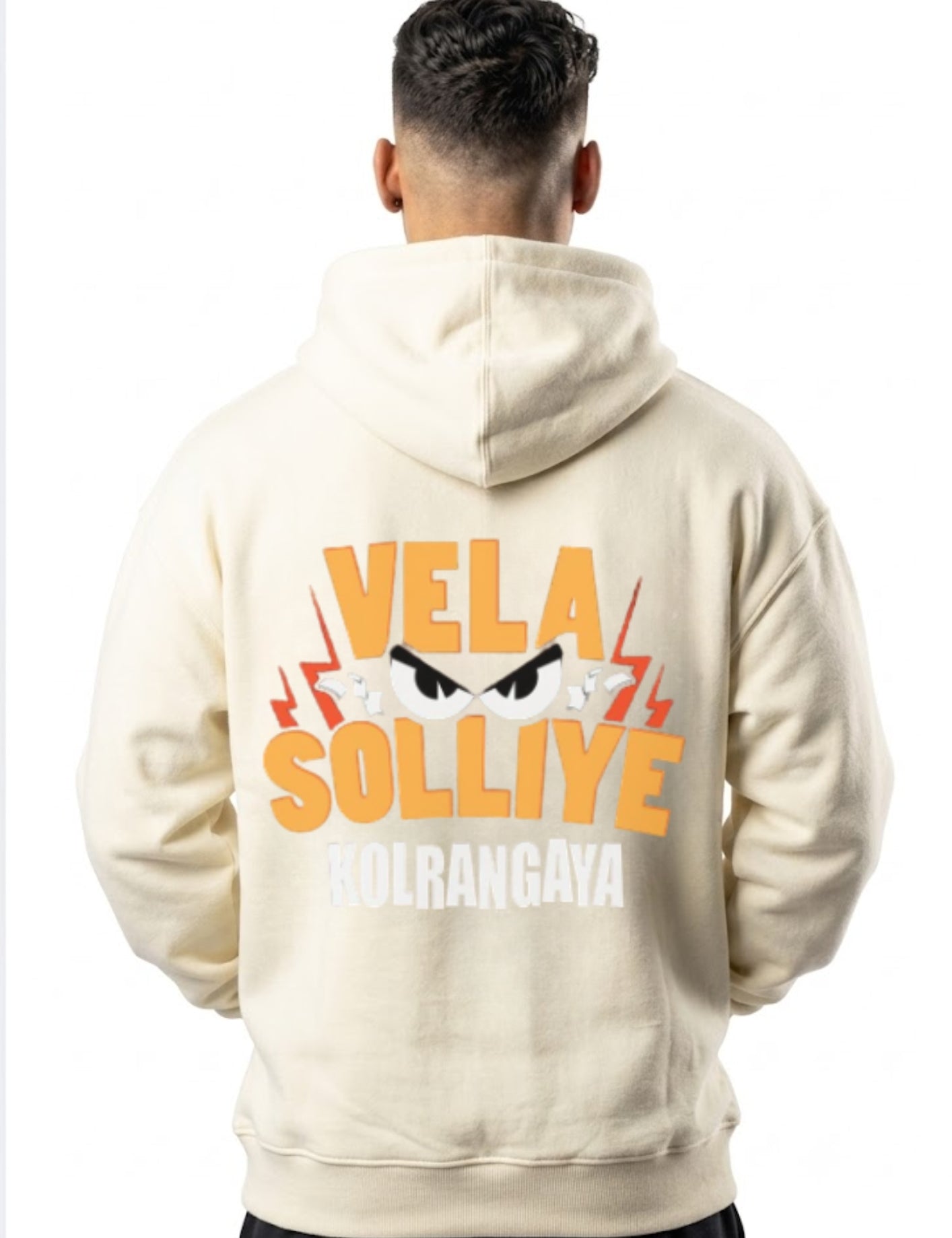 Vela Solliye Kolrangaya Graphic Printed Hoodie for Men & Women | 350 GSM | Premium Unisex Pullover Hoodie