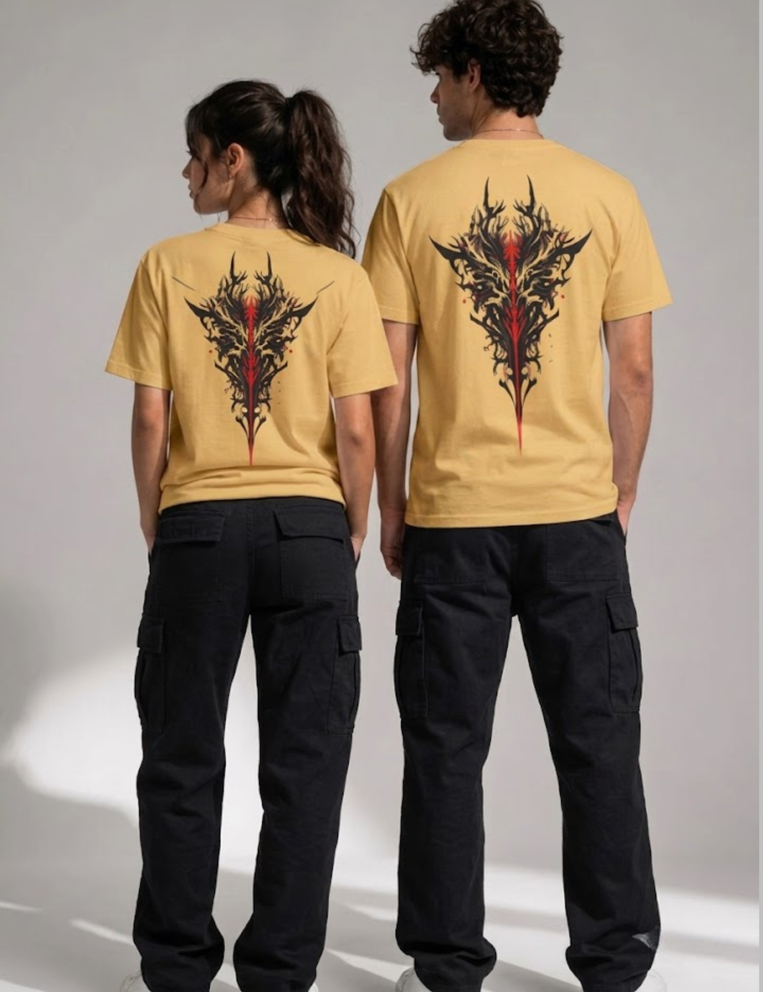 Dragon Emblem Graphic Back Print Oversized Unisex T-Shirt | 100% Cotton | 220 GSM | Premium Streetwear