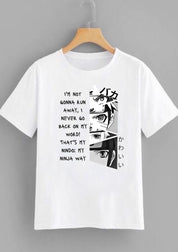 Naruto Quote Anime Oversized Graphic T-Shirt