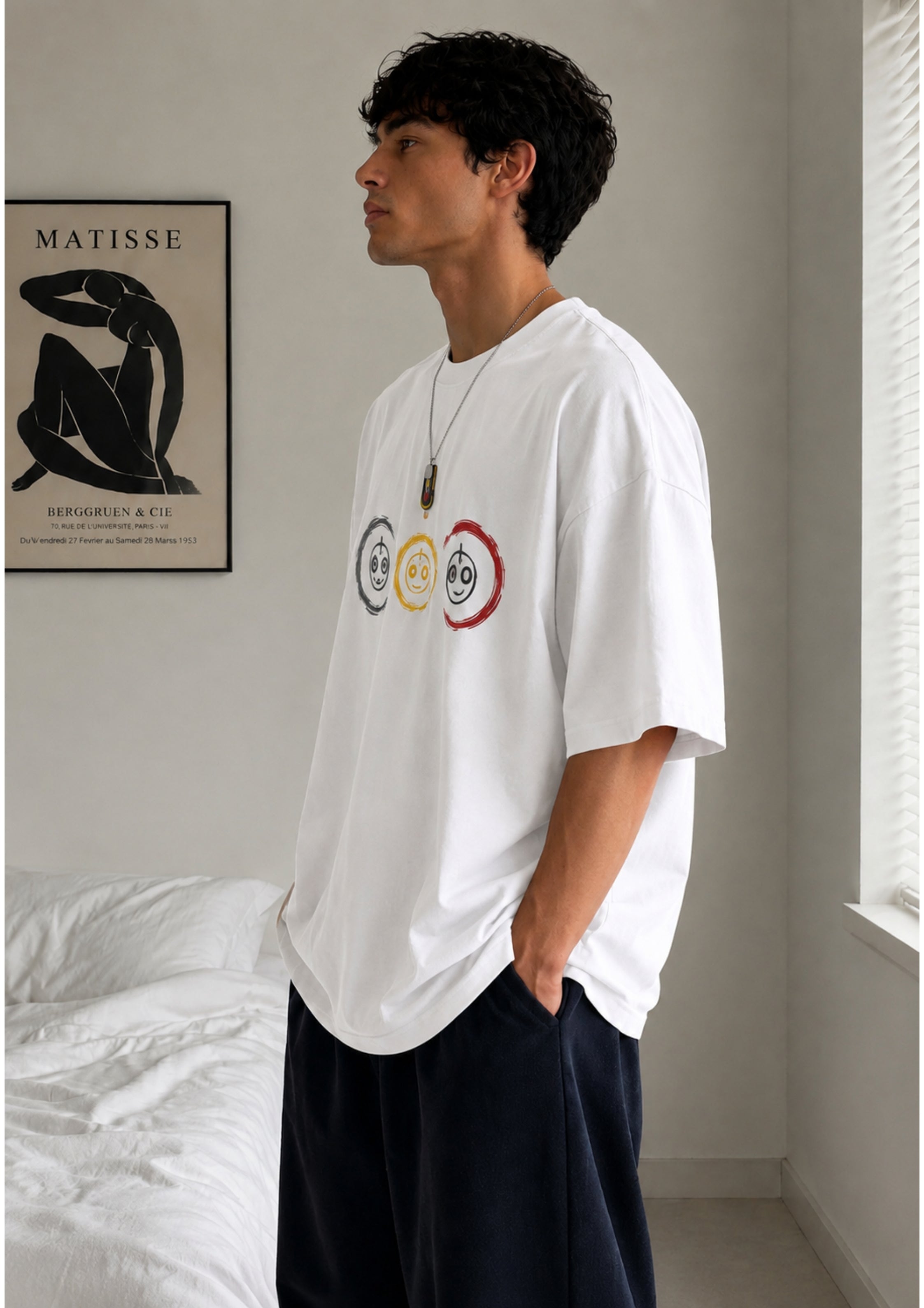 Matisse Berggruen & Cie Archive Print Oversized Tee | 100% Cotton | 220 GSM | Unisex Artwear