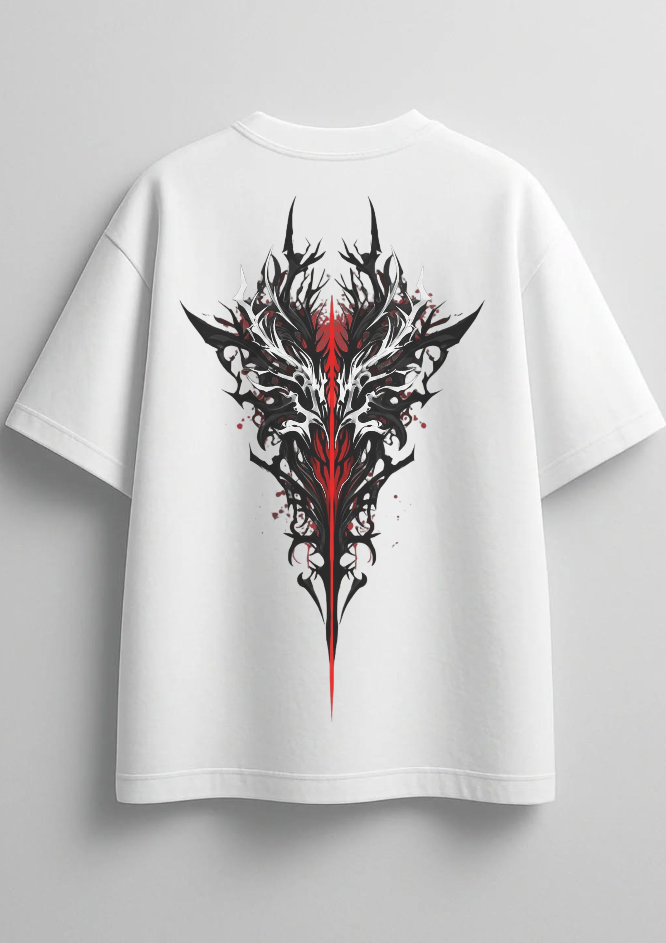 Dragon Emblem Graphic Back Print Oversized Unisex T-Shirt | 100% Cotton | 220 GSM | Premium Streetwear