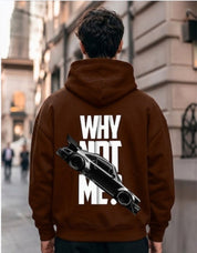 Why Not Me? Sports Car Graphic Printed Hoodie for Men | 350 GSM | Premium Comfort | Casual Streetwear