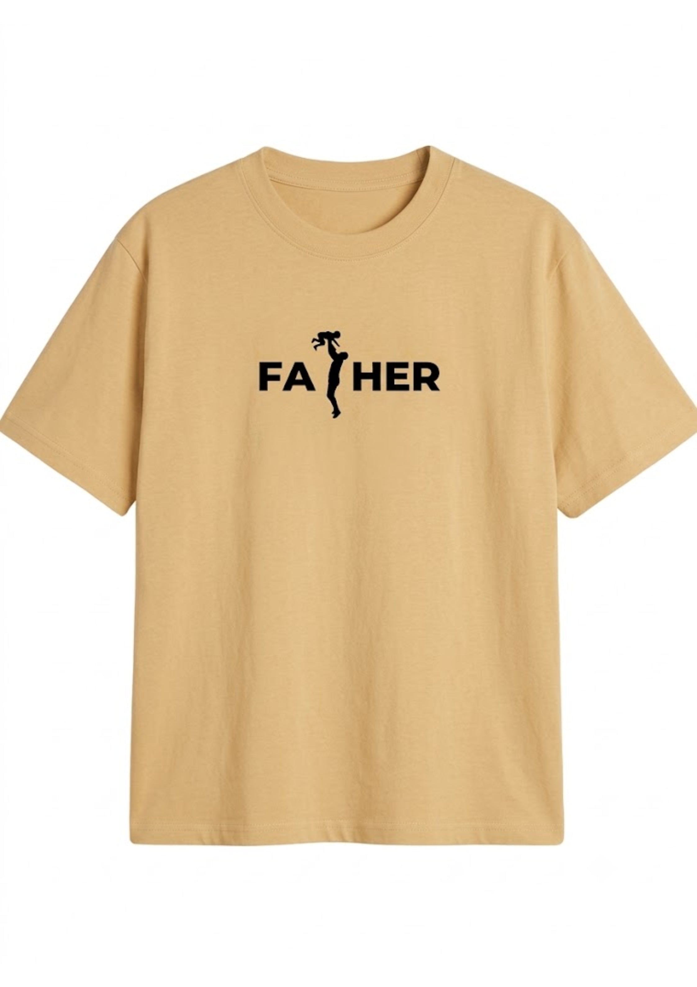 Parent & Child Silhouette Back Print Oversized Unisex T-Shirt | 100% Cotton | 220 GSM | Premium Streetwear