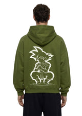 Anime Warrior Silhouette Graphic Printed Hoodie for Men | 350 GSM | Premium Comfort | Casual Streetwear