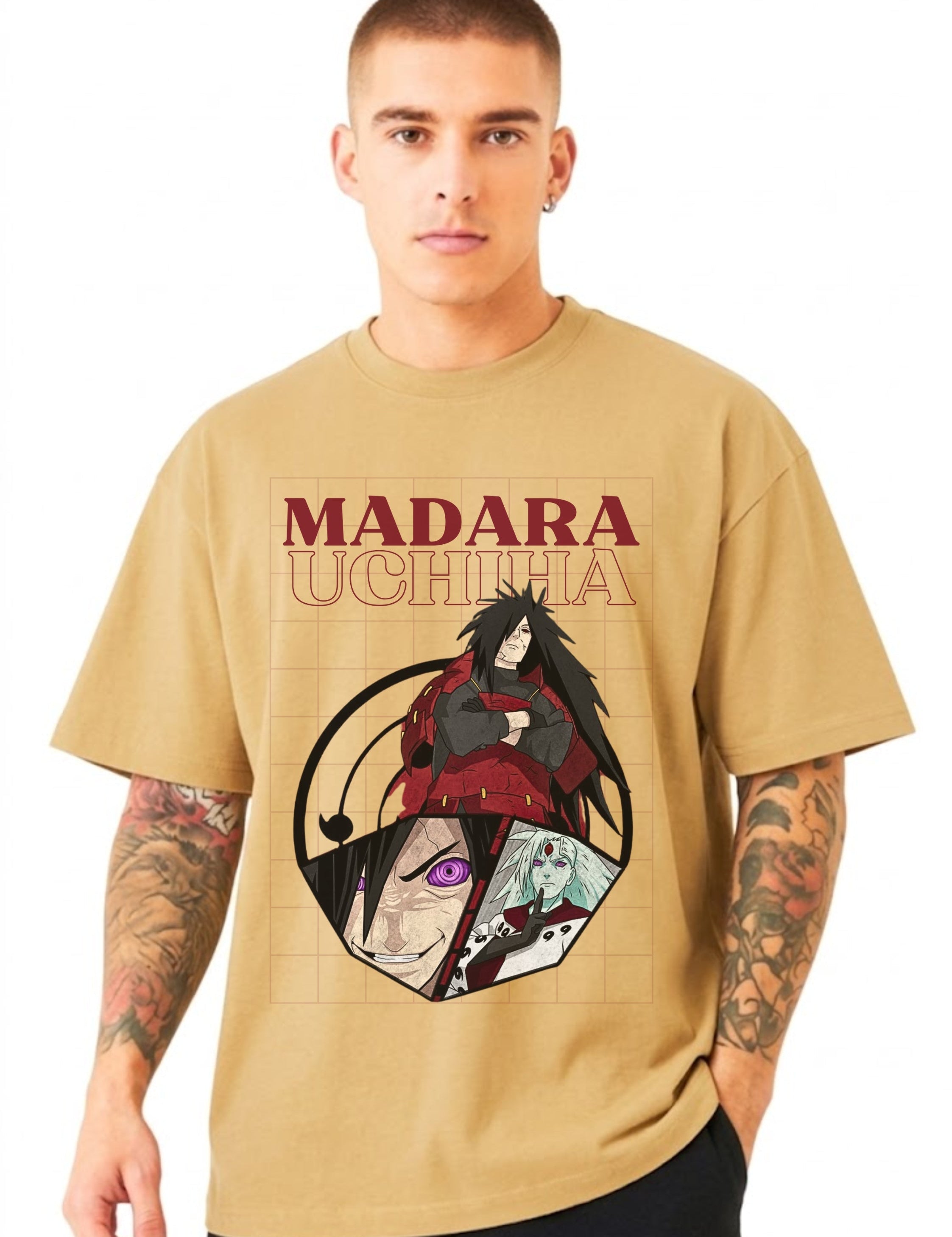 Madara Uchiha Anime Oversized Graphic T-Shirt