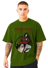 Madara Uchiha Anime Oversized Graphic T-Shirt